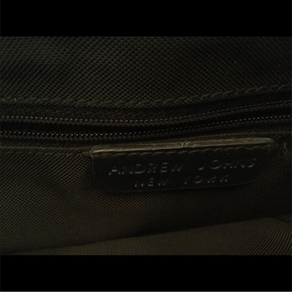 Andrew Jones New York Blue & Tan Denim Handbag - Picture 7 of 7
